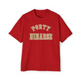 Vintage Red & Gold Oversized Cotton Heavy Tee