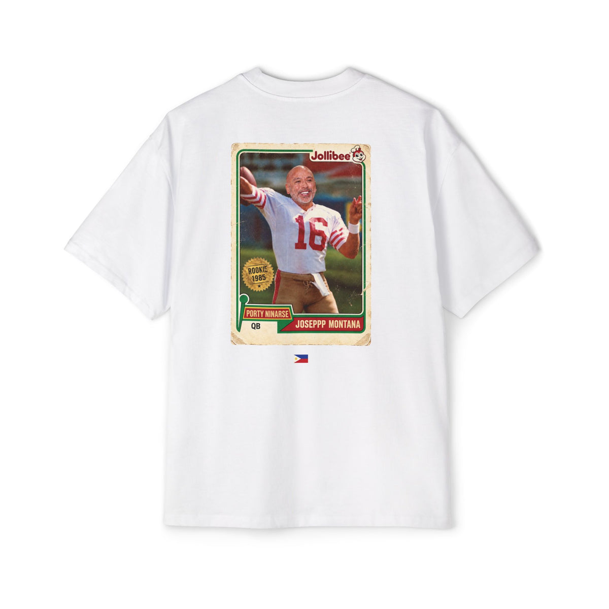 Porty Ninarse Rookie Season white oversized cotton t-shirt