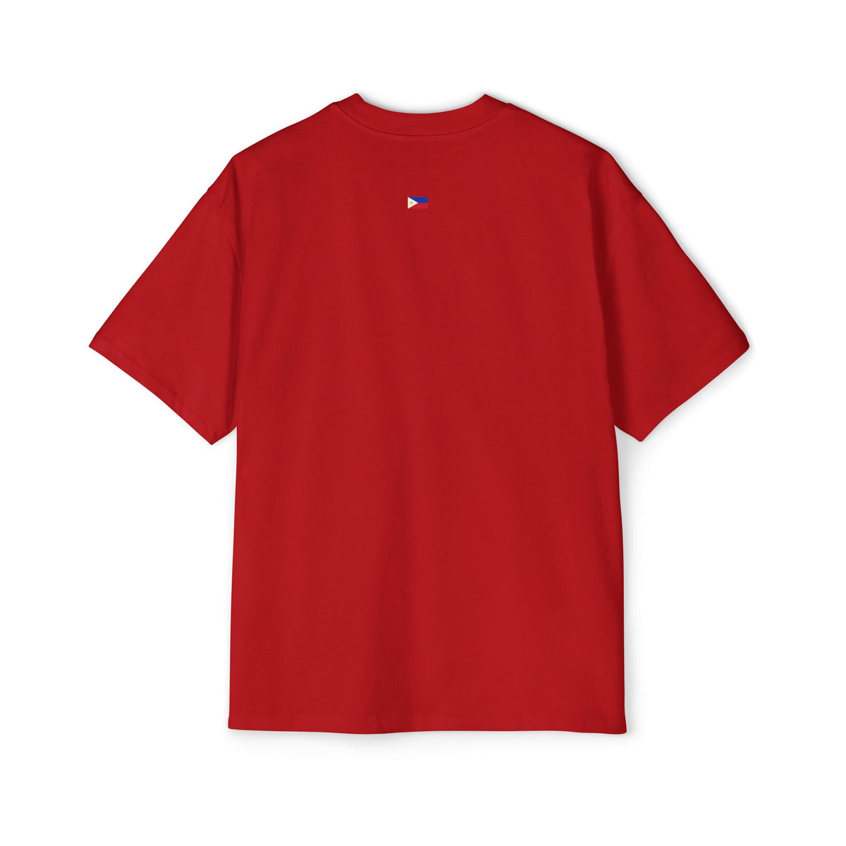 Vintage Red & Gold Oversized Cotton Heavy Tee